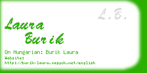 laura burik business card